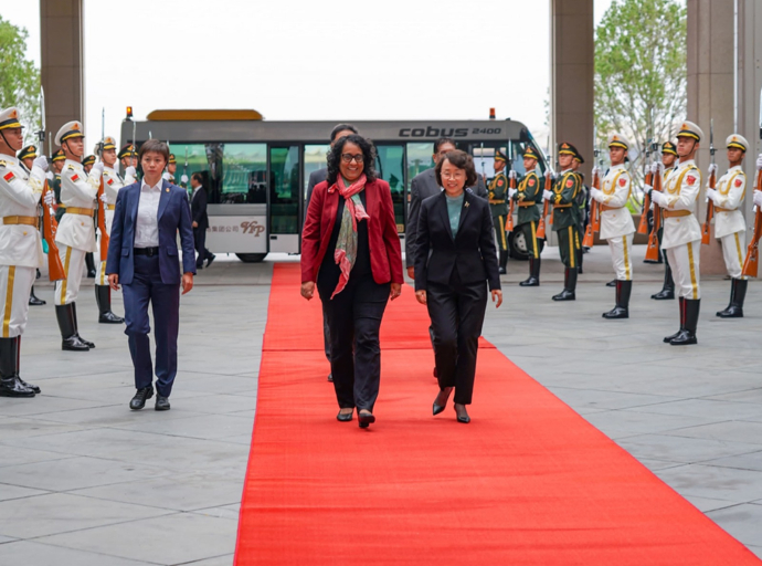 Prime Minister arrives in Beijing ahead of the Global Leaders’ Meeting on Women 2025
